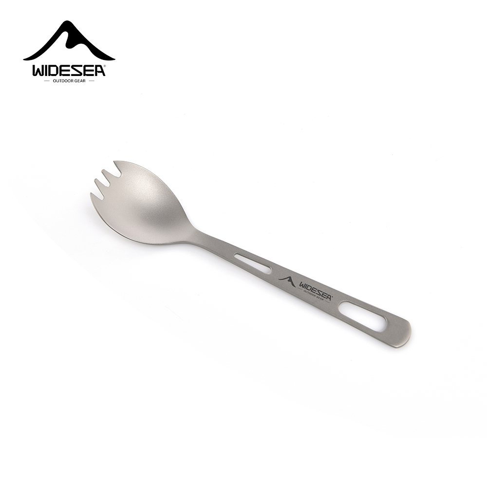 Camping Cooking Cutlery Set - Widesea Camping Cooking Set Spork Titanium