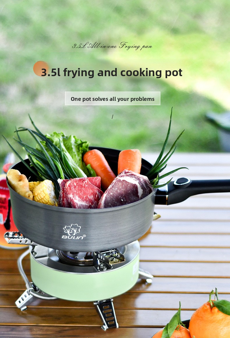 Camping Cooking Frying Pan - 2026Bulin non-stick pan Outdoor non-stick wok