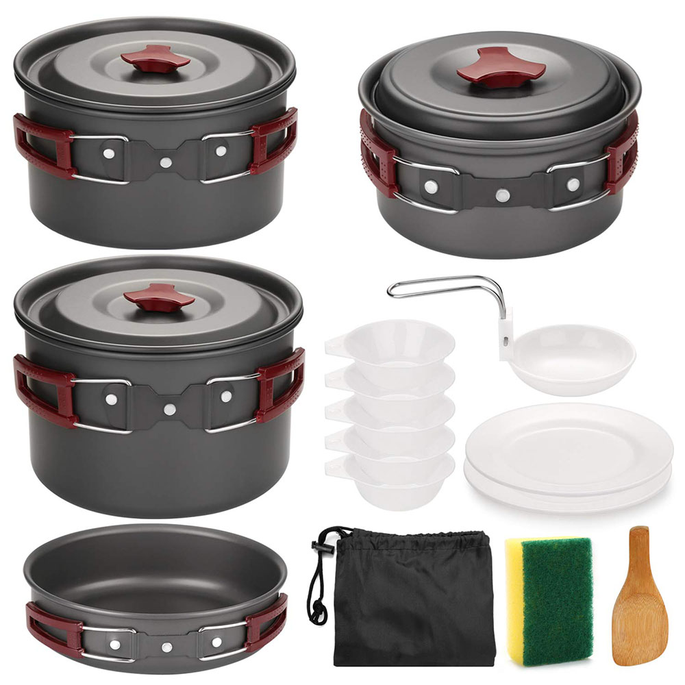 Campfire Cooking Anime - Outdoor Camping Cookware Kit Non Stick