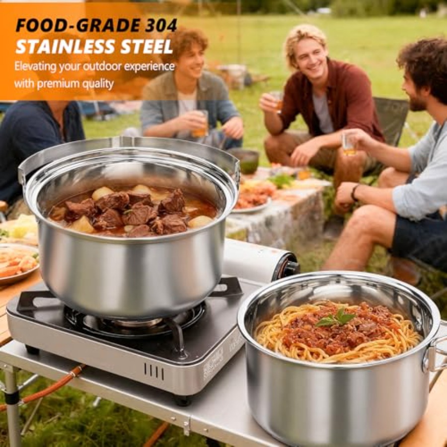 Camping Cookware Set, Lightwei - огляд і ціна Camping Cooking Mess Kit