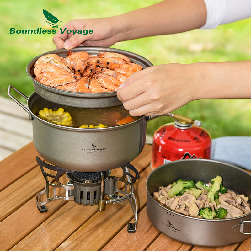 Boundless Voyage Titanium Stea - огляд і ціна Camping Cooking Frying Pan