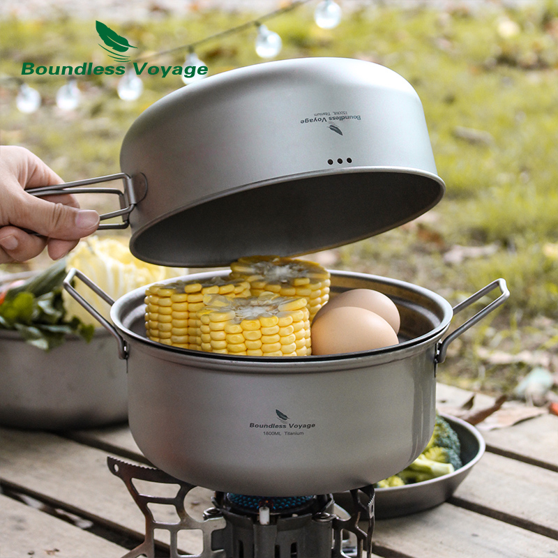 Boundless Voyage Titanium Stea - огляд і ціна Camping Cooking Frying Pan