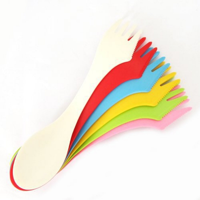 6PCS 3-in-1 Camp Utensils Set  - огляд і ціна Camping Cooking Cutlery Set
