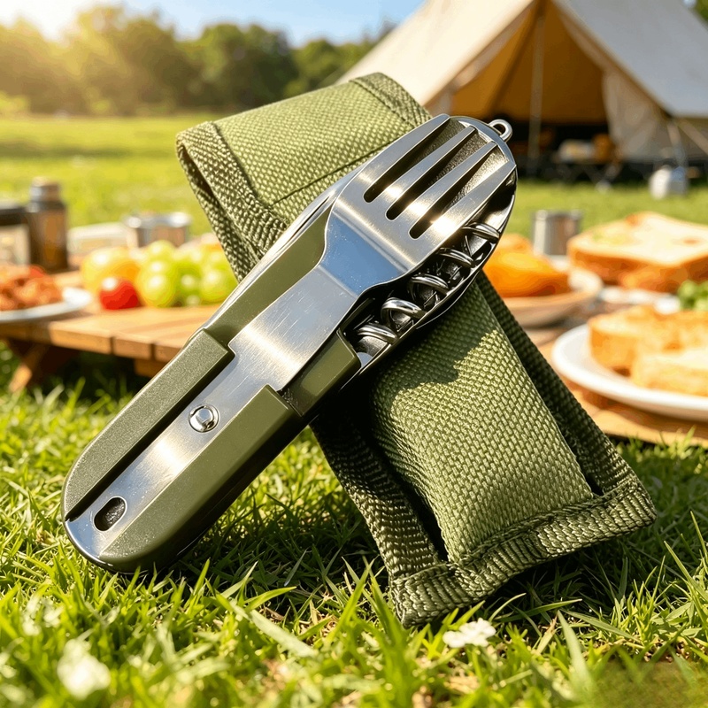 Stainless Steel 7 in 1 Camping - огляд і ціна Camping Cooking Cutlery Set
