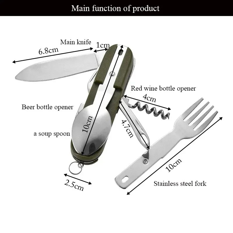 Stainless Steel 7 in 1 Camping - огляд і ціна Camping Cooking Cutlery Set