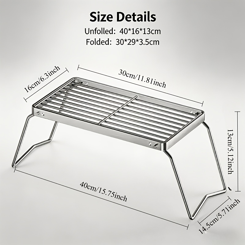 Portable Foldable Stainless Ca - огляд і ціна Camping Cooking Griddle