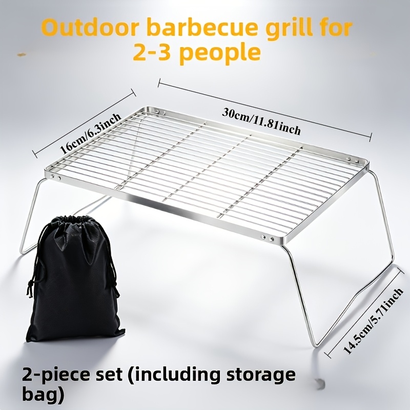 Portable Foldable Stainless Ca - огляд і ціна Camping Cooking Griddle