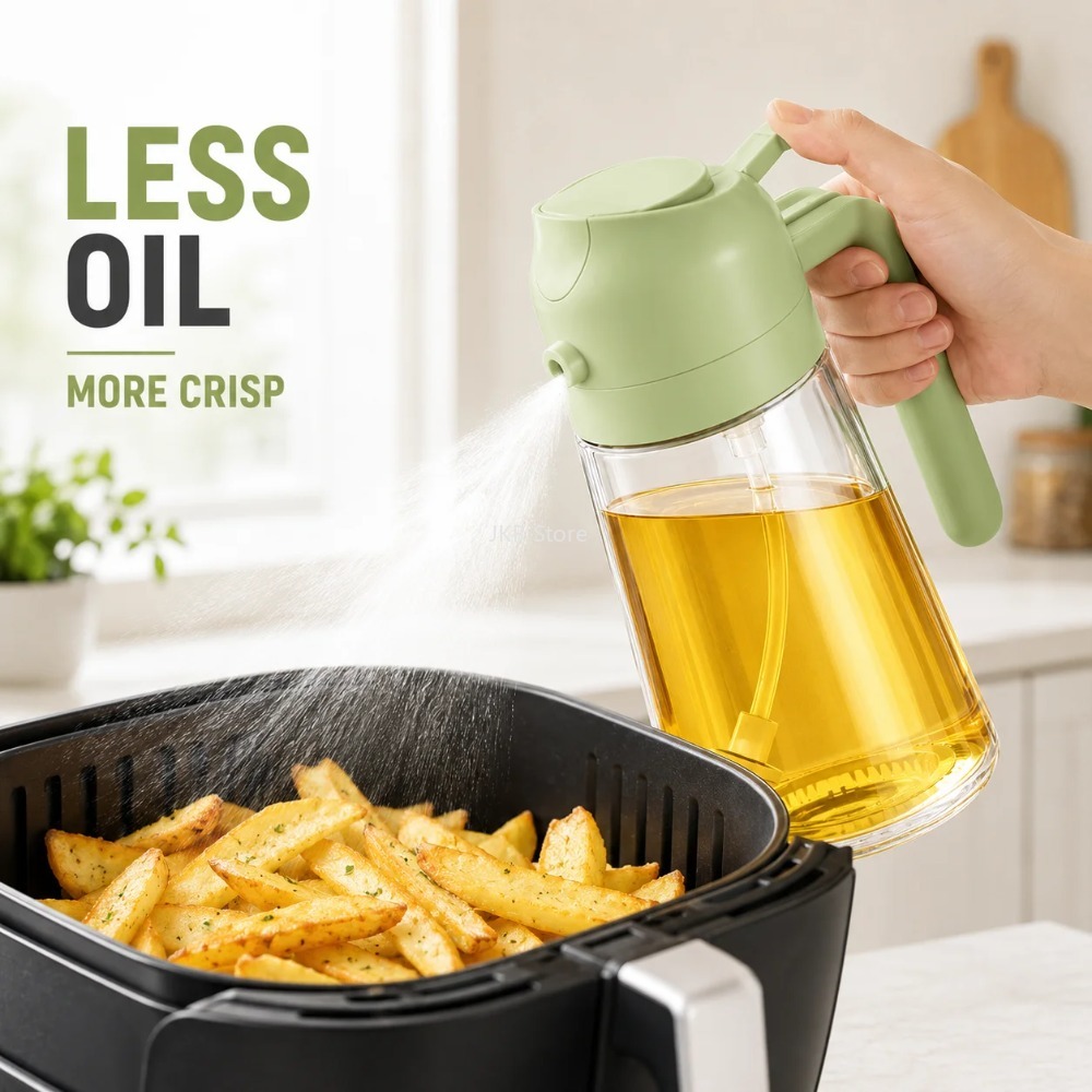 2 in 1 Olive Oil Sprayer Dispe - огляд і ціна Camping Cooking Oil Bottle