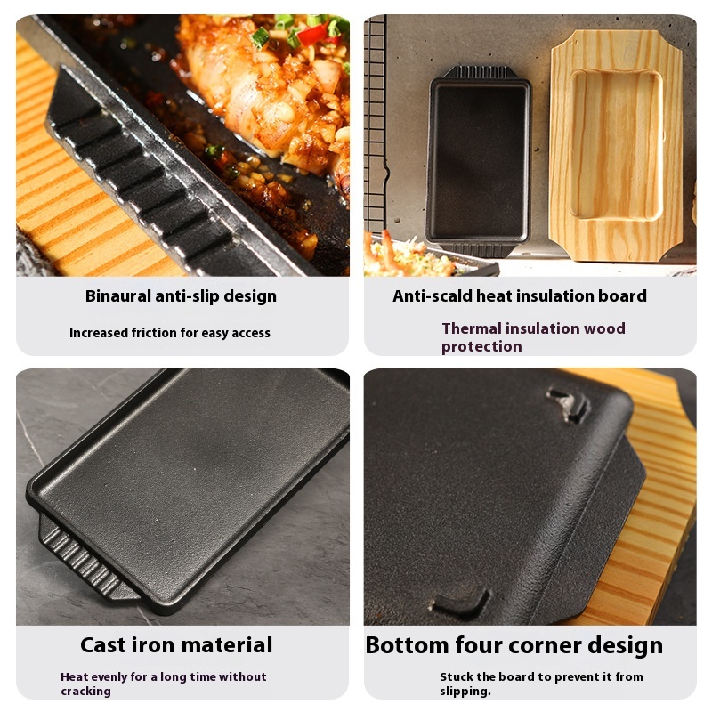 Cast Iron Teppanyaki Grill Pla - огляд і ціна Camping Cooking Griddle