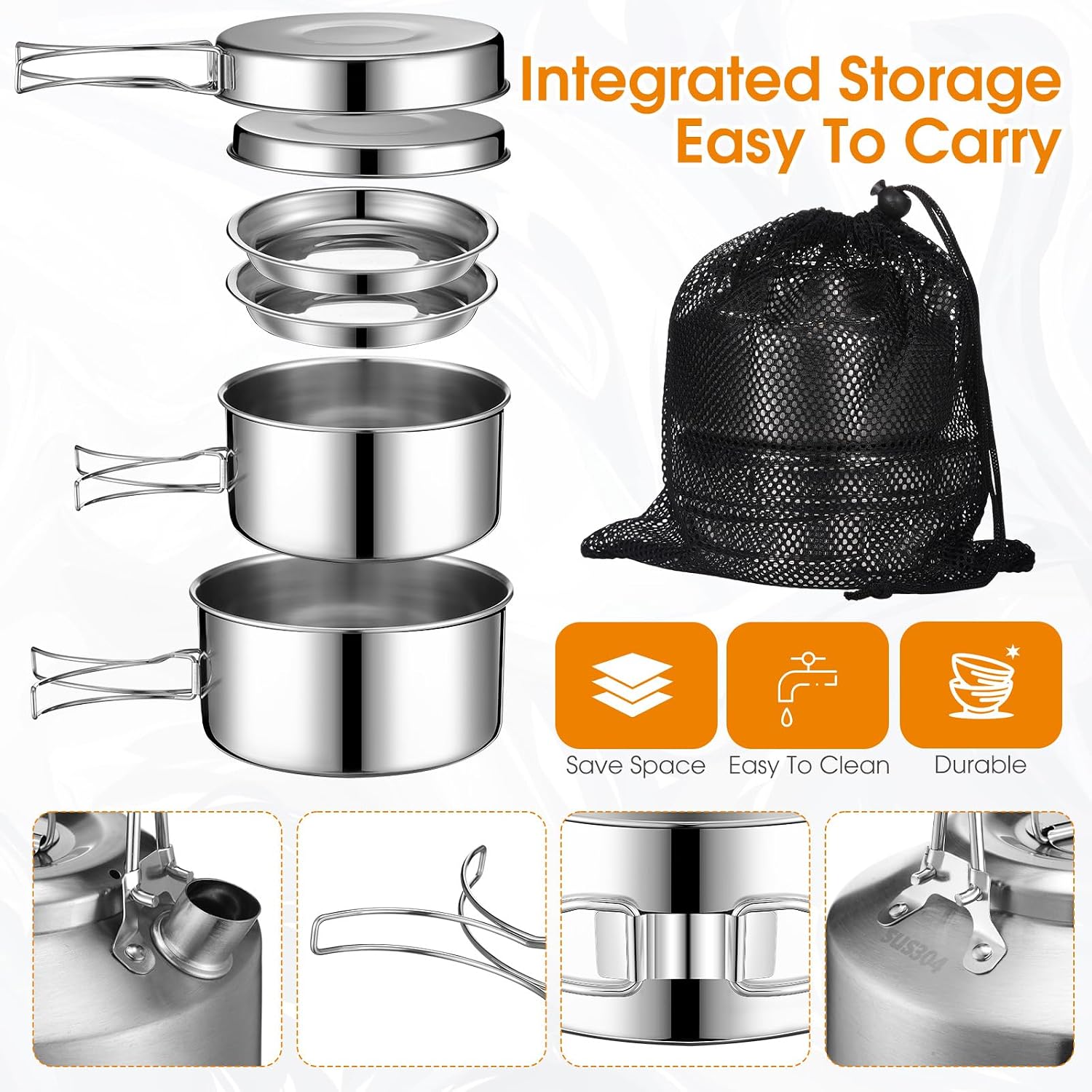 2026 New Upgrade Funnymoom 15  - огляд і ціна Camping Cooking Mess Kit