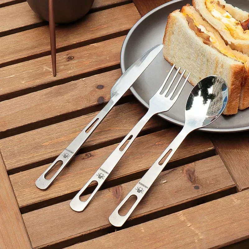 HWZBBEN Titanium Fork Spoon Kn - огляд і ціна Camping Cooking Cutlery Set