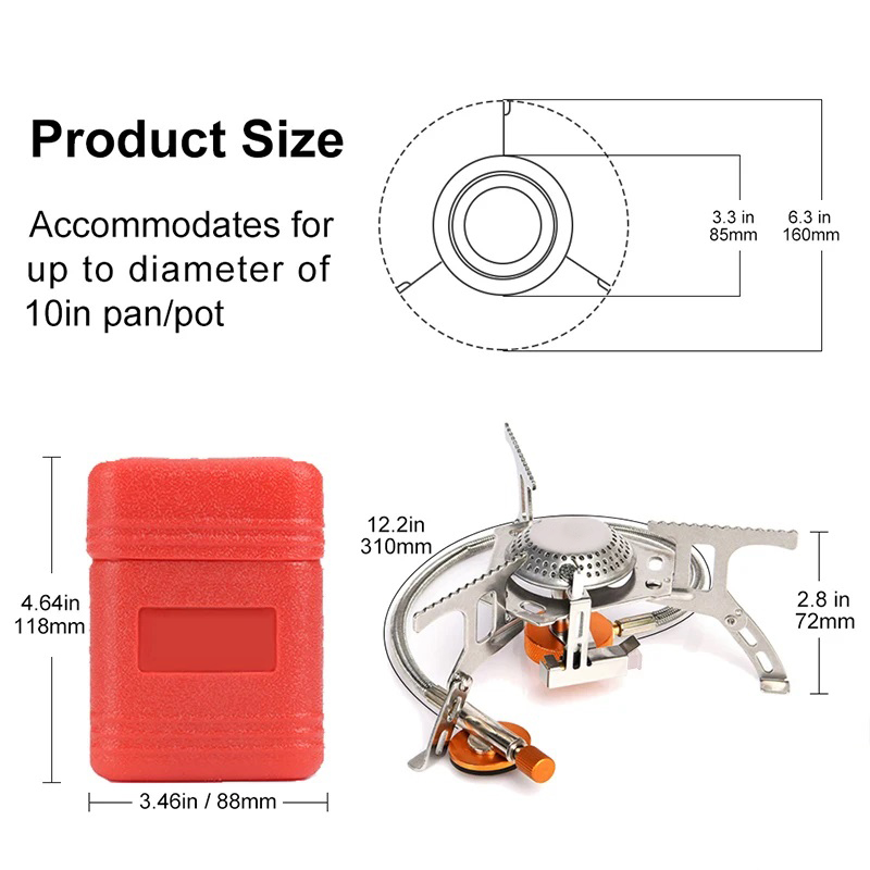 Camping Gas Stove Portable Fol - огляд і ціна Camping Cooking Windshield
