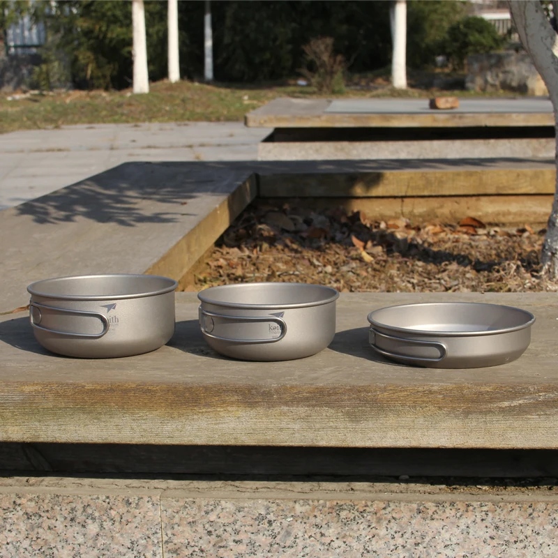 Keith 3PCS Titanium Cookware P - огляд і ціна Camping Cooking Griddle