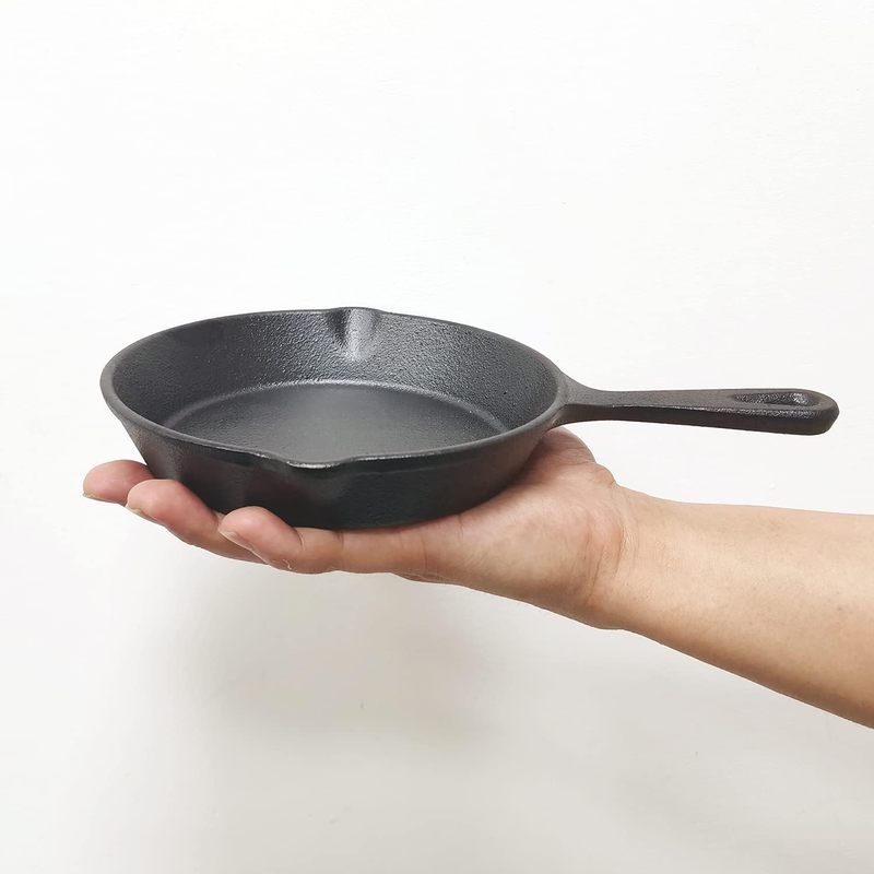 6 Inch Cast Iron Skillet, Fryi - огляд і ціна Camping Cooking Frying Pan