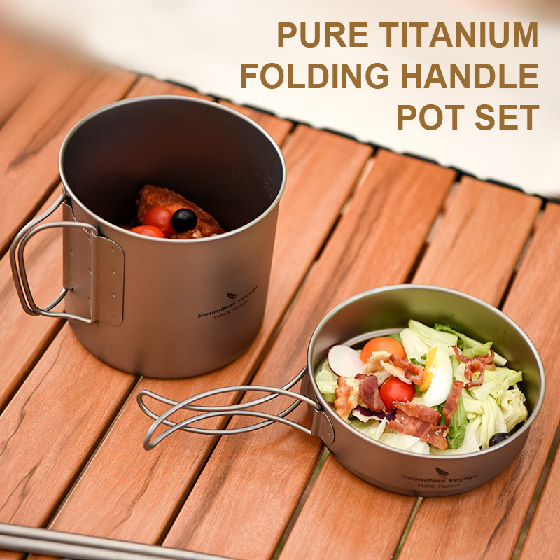 Pure Titanium Folding Handle P - огляд і ціна Camping Cooking Frying Pan