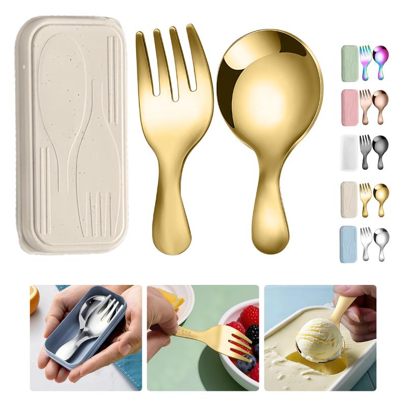 Stainless Steel Tableware Set  - огляд і ціна Camping Cooking Cutlery Set