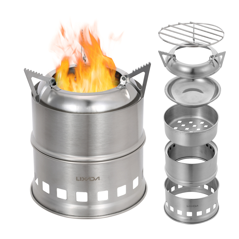 Lixada Stainless Steel Wood St - огляд і ціна Camping Cooking Windshield