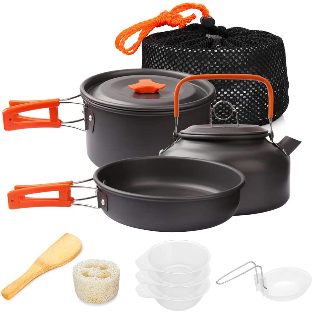 1pcs/1set Camping Cookware Kit - огляд і ціна Camping Cooking Rice
