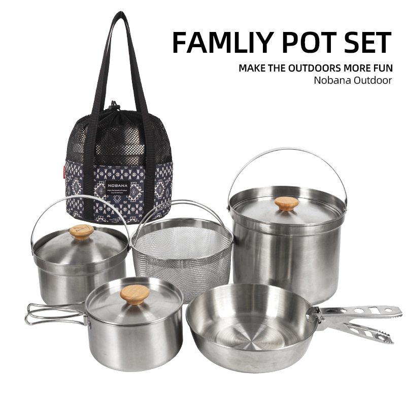 NOBANA Newest Outdoor Stainles - огляд і ціна Camping Cooking Frying Pan