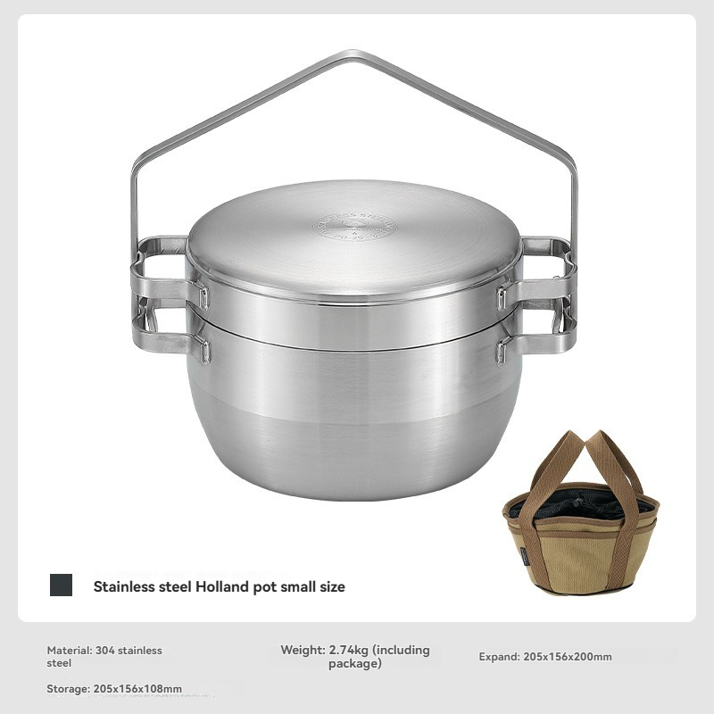 DO-25 thickened stainless stee - огляд і ціна Camping Cooking Frying Pan