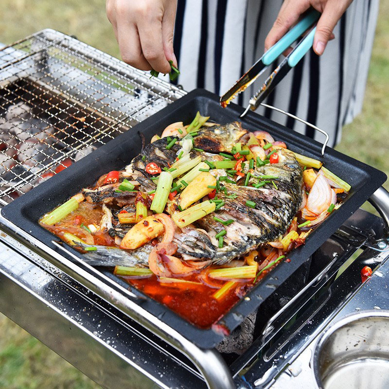 Outdoors Thick Square Grill Pa - огляд і ціна Camping Cooking Griddle