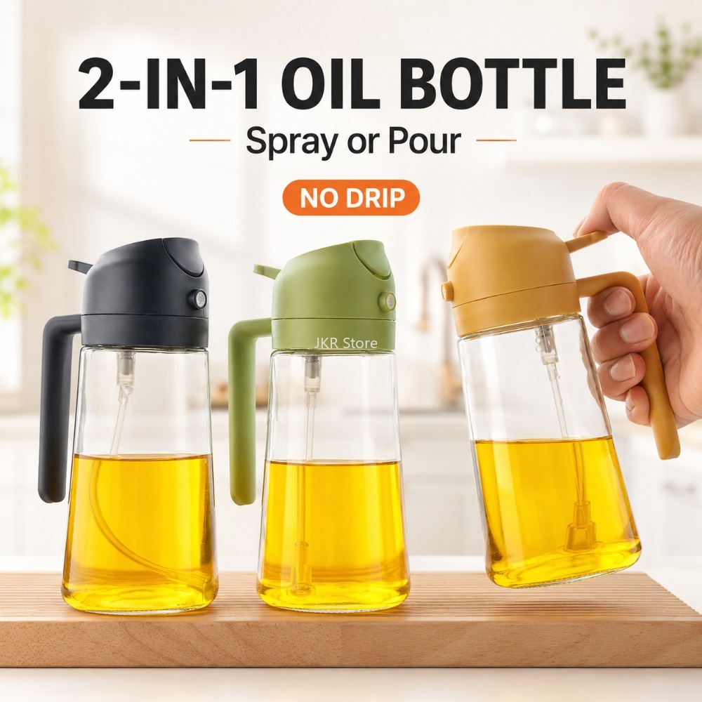 2 in 1 Olive Oil Sprayer Dispe - огляд і ціна Camping Cooking Oil Bottle