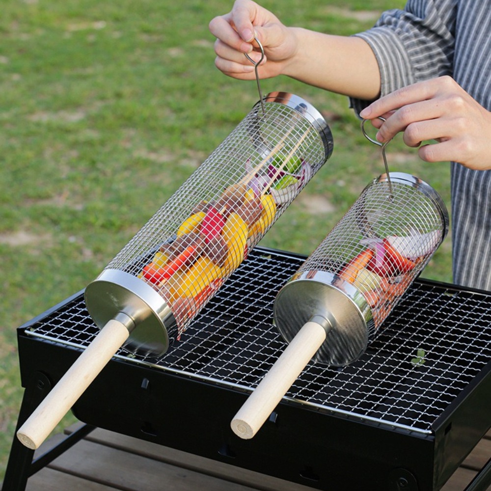 Stainless Steel Rolling BBQ Gr - огляд і ціна Camping Cooking Griddle