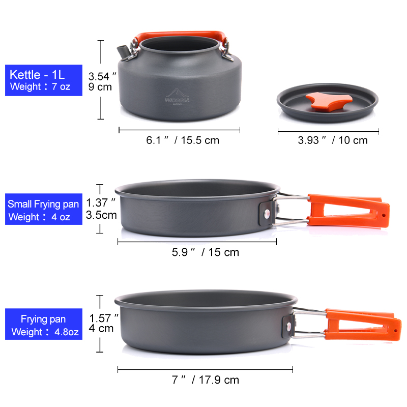 Widesea Camping Outdoor Cookwa - огляд і ціна Camping Cooking Cutlery Set