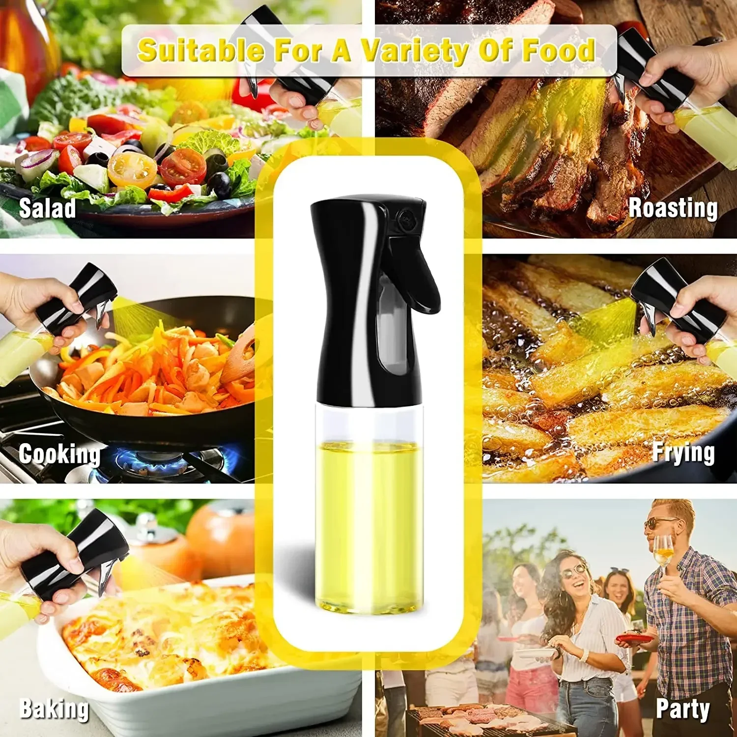 500ml Plastic Oil Spray Bottle - огляд і ціна Camping Cooking Oil Bottle