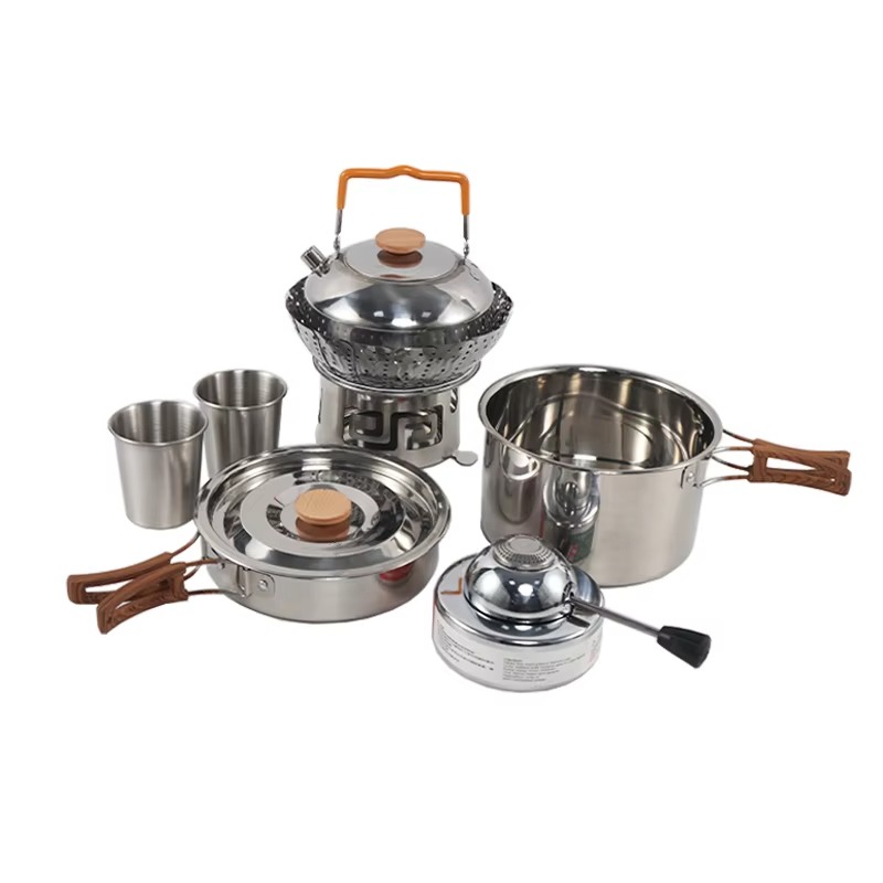 High Quality Portable Outdoor  - огляд і ціна Quality Camping Cooking Set