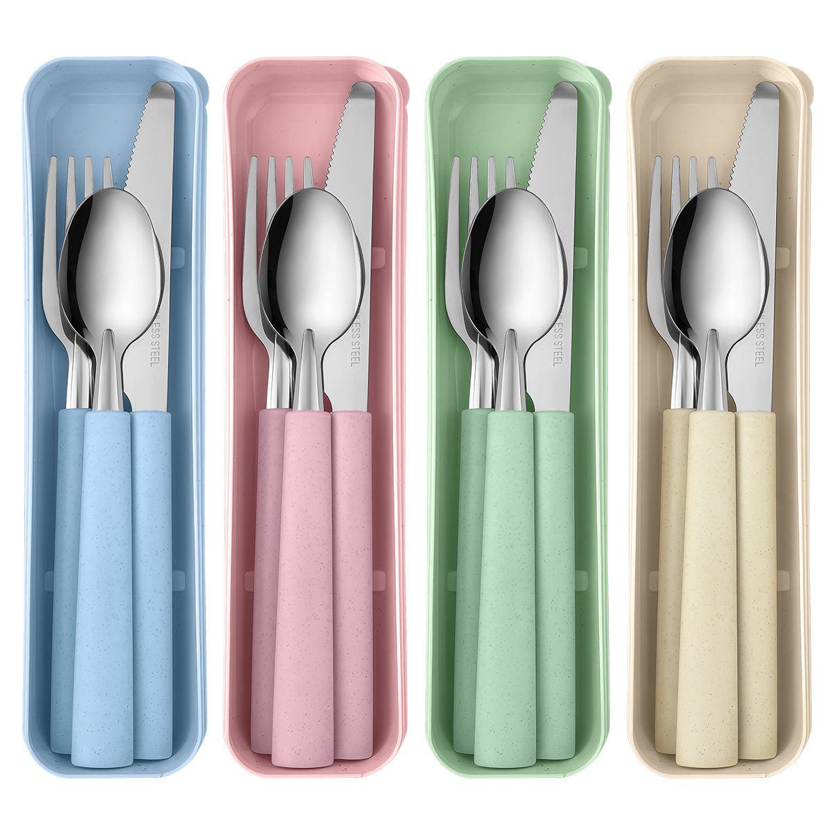 1 set stainless steel portable - огляд і ціна Camping Cooking Cutlery Set