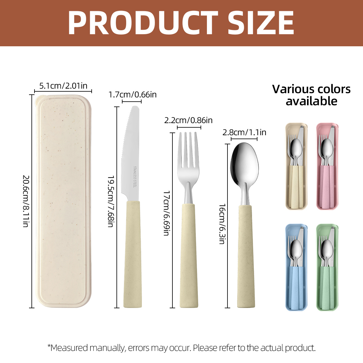 1 set stainless steel portable - огляд і ціна Camping Cooking Cutlery Set