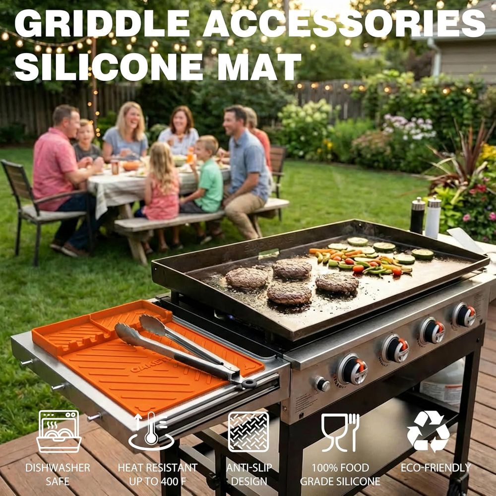 Silicone Grill Mats or Griddle - огляд і ціна Camping Cooking Griddle