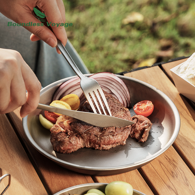 Boundless Voyage Titanium Dinn - огляд і ціна Camping Cooking Cutlery Set