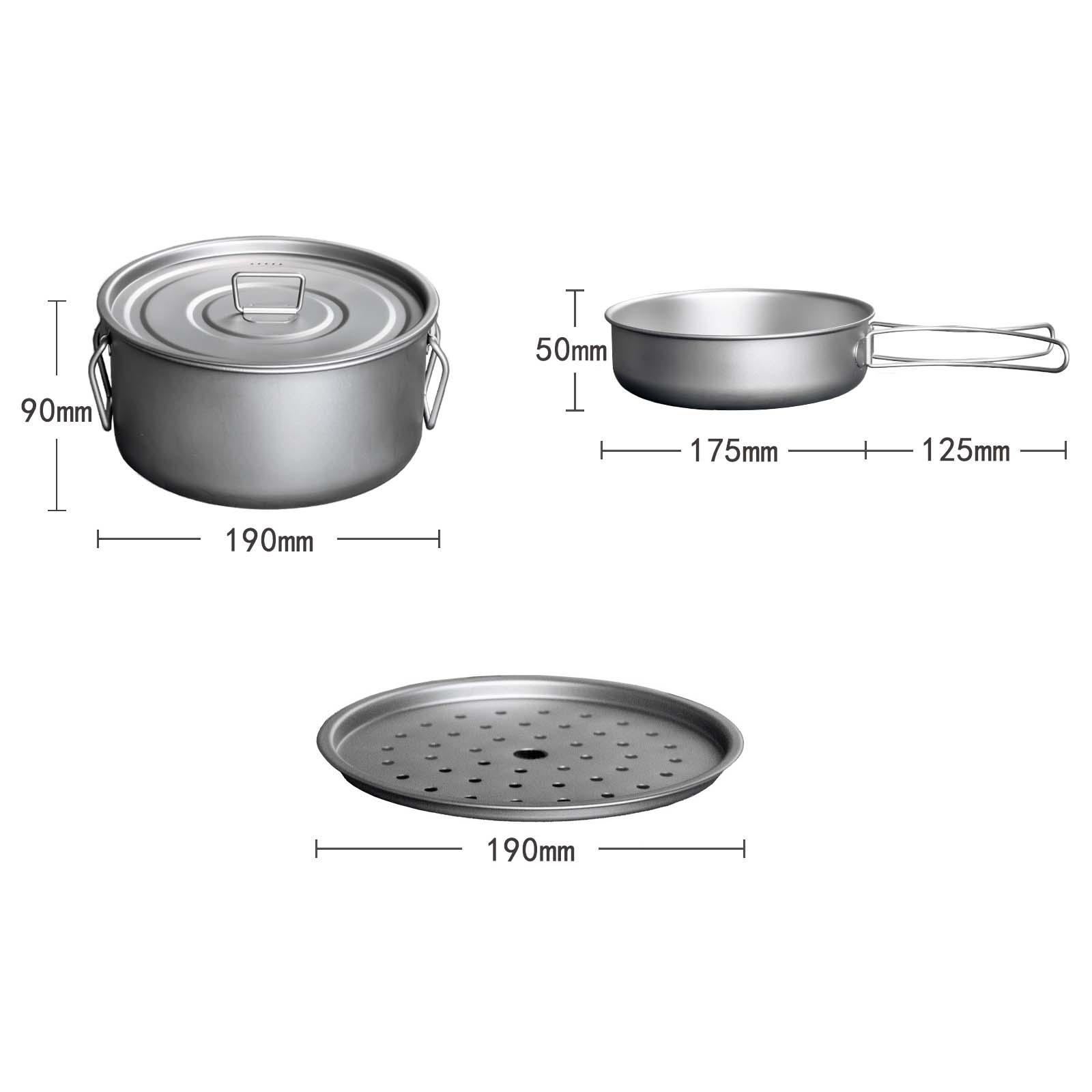 Camping Cookware Mess Kit Acce - огляд і ціна Camping Cooking Mess Kit