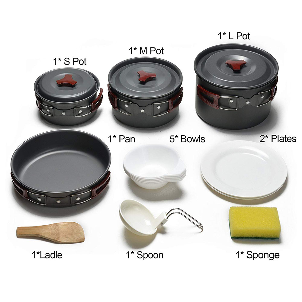 Outdoor Camping Cookware Kit N - огляд і ціна Campfire Cooking Anime