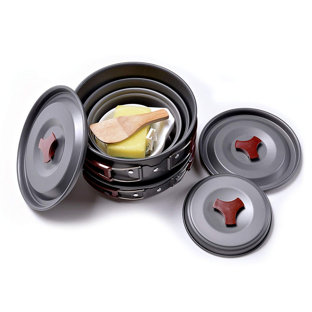 Outdoor Camping Cookware Kit N - огляд і ціна Campfire Cooking Anime