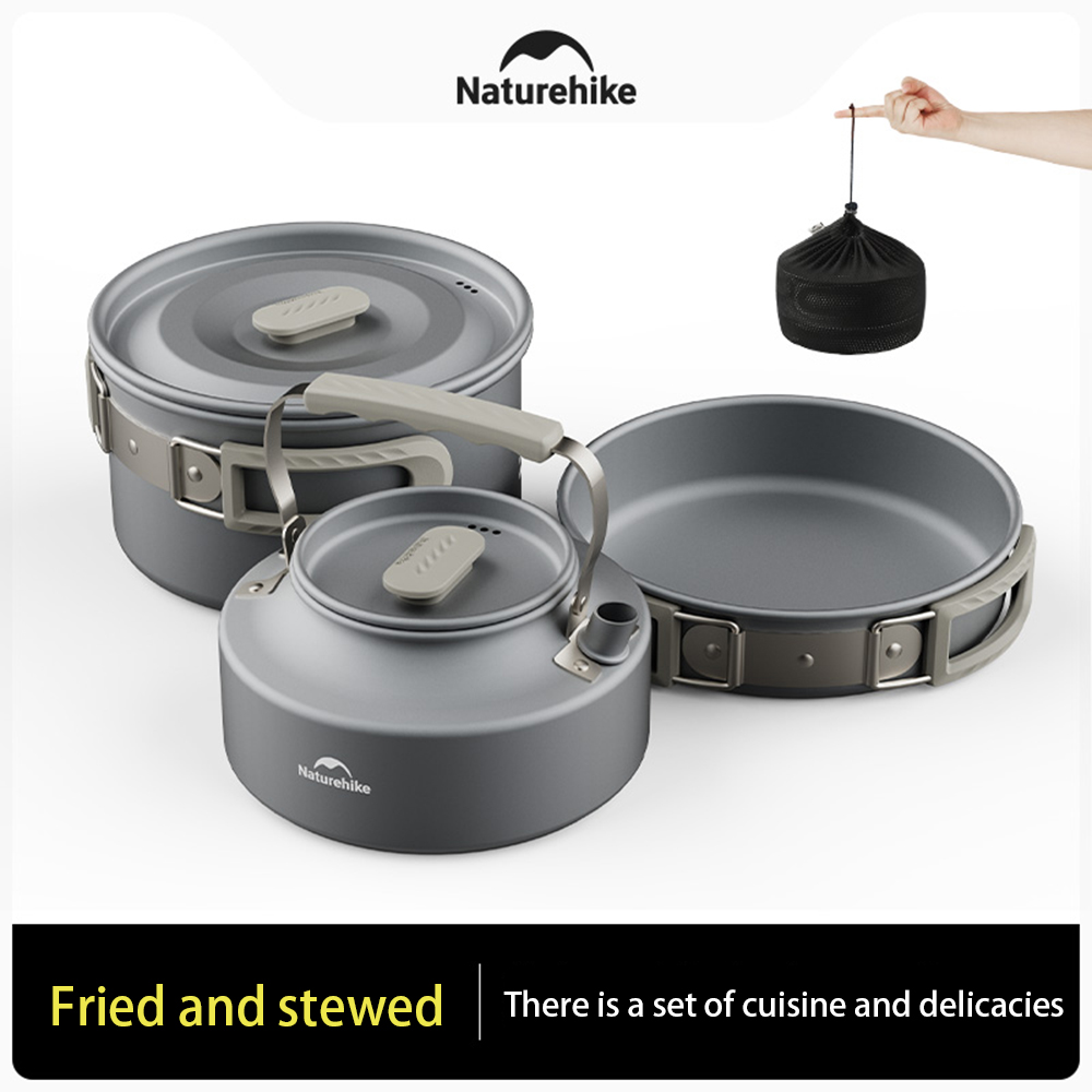 Naturehike Outdoor Pot Set,Cam - огляд і ціна Camping Cooking Frying Pan
