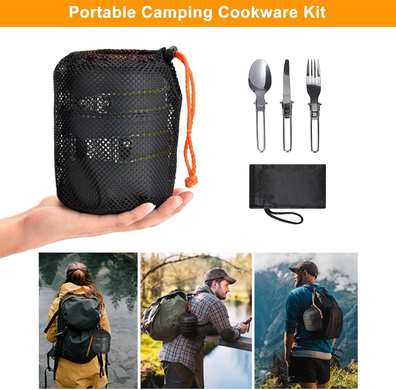 Camping Cookware Mess Kit Back - огляд і ціна Camping Cooking Mess Kit